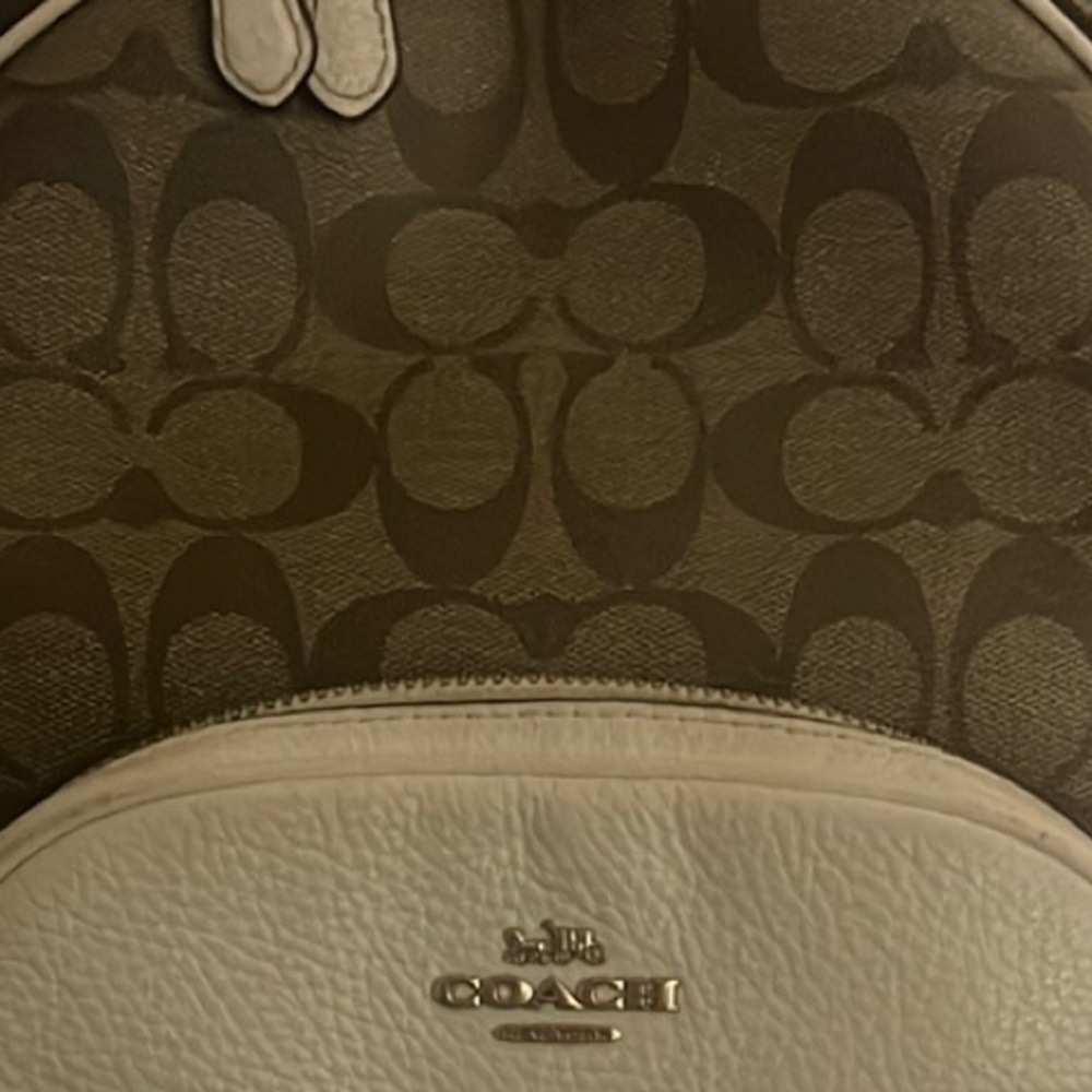 Coach White Leather Bag